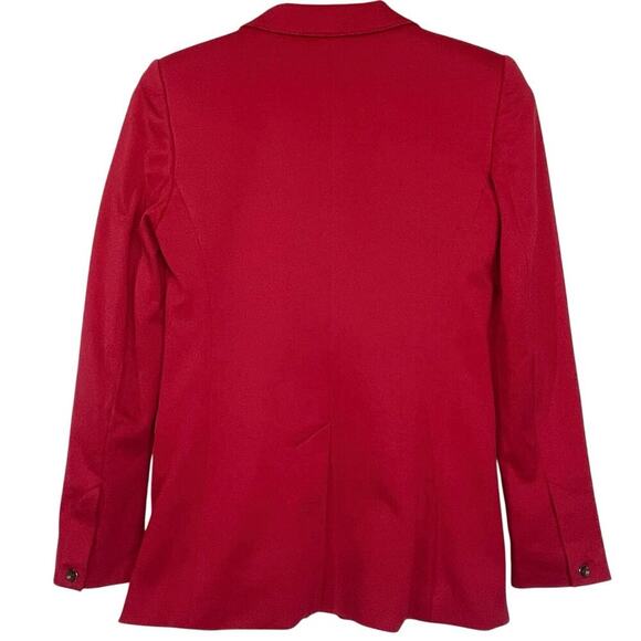 RAG & BONE Women’s Red Notched Lapel Single Button Knit Blazer size 2 - Picture 5 of 5